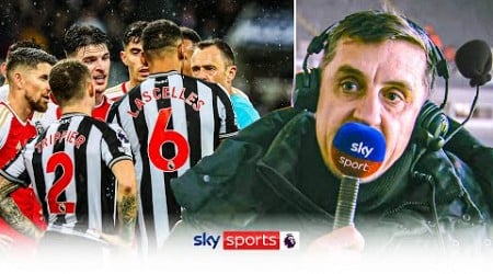 &#39;No CONCLUSIVE evidence&#39; ⚖️ | Gary Neville on VAR decision for Anthony Gordon goal v Arsenal!