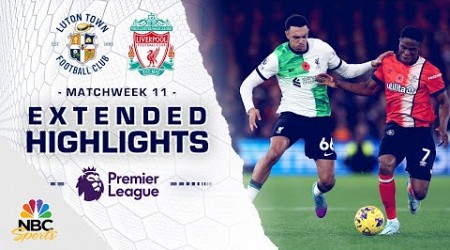 Luton Town v. Liverpool | PREMIER LEAGUE HIGHLIGHTS | 11/5/2023 | NBC Sports