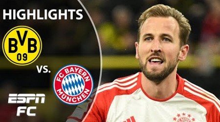 ⚽ HARRY KANE HAT TRICK ⚽ Borussia Dortmund vs. Bayern Munich | Bundesliga Highlights | ESPN FC