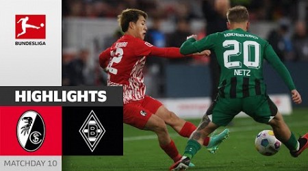 SC Freiburg - Borussia M&#39;gladbach 3-3 | Highlights | Matchday 10 – Bundesliga 2023/24