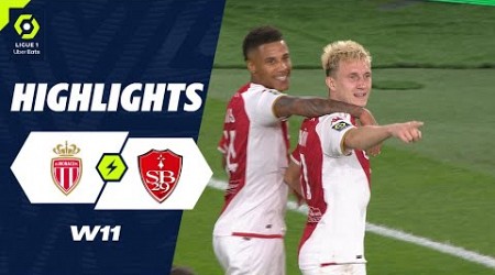 AS MONACO - STADE BRESTOIS 29 (2 - 0) - Highlights - (ASM - SB29) / 2023-2024