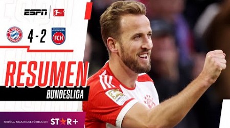 ¡DOBLETE DE KANE Y VICTORIA BÁVARA PARA ALCANZAR LA CIMA! | B. Munich 4-2 Heidenheim | RESUMEN