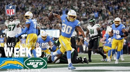 Los Angeles Chargers vs. New York Jets | 2023 Week 9 Game Highlights