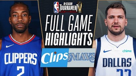 CLIPPERS at MAVERICKS | NBA IN-SEASON TOURNAMENT 