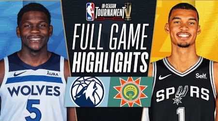 TIMBERWOLVES at SPURS | NBA IN-SEASON TOURNAMENT 