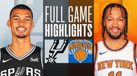 SPURS at KNICKS | FULL GAME HIGHLIGHTS | November 8, 2023