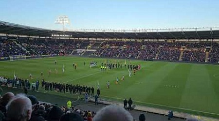 Hull City v Huddersfield on Armistice Day. The last post