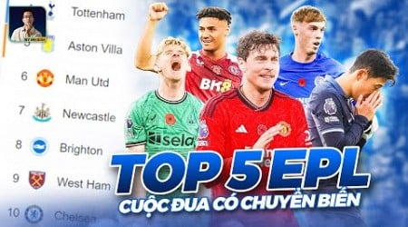 CUỘC ĐUA TOP 5 PREMIER LEAGUE ĐÃ CÓ CHUYỂN BIẾN: MAN UTD TIẾN SÁT, NEWCASTLE DẦN XA