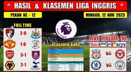 Hasil Liga Inggris Tadi Malam ~ BOURNEMOUTH vs NEWCASTLE ~ MAN UNITED vs LUTON ~ EPL 2023 Pekan 12