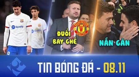 TIN SÁNG 8/11: NEWCASTLE &amp; BARCA THUA THẢM; MAN UTD ĐUỔI VIỆC CEO &amp; GĐBĐ; POCHETTINO CHÊ BAI ARTETA