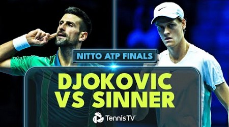 EPIC Novak Djokovic vs Jannik Sinner Match Highlights! | Nitto ATP Finals 2023