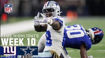 New York Giants vs. Dallas Cowboys | 2023 Week 10 Game Highlights