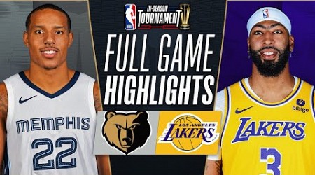 GRIZZLIES at LAKERS | NBA IN-SEASON TOURNAMENT 