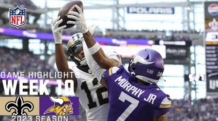 New Orleans Saints vs. Minnesota Vikings | 2023 Week 10 Game Highlights