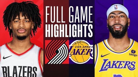 TRAIL BLAZERS at LAKERS | FULL GAME HIGHLIGHTS | November 12, 2023