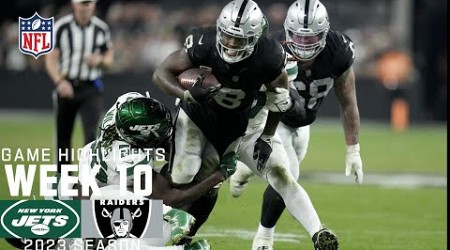 New York Jets vs. Las Vegas Raiders | 2023 Week 10 Game Highlights