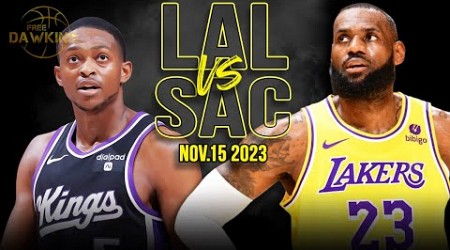 Los Angeles Lakers vs Sacramento Kings Full Game Highlights | Nov 15, 2023 | FreeDawkins