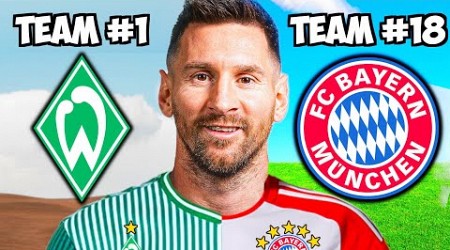 Was wäre, wenn MESSI bei jedem BUNDESLIGA CLUB spielen würde? 