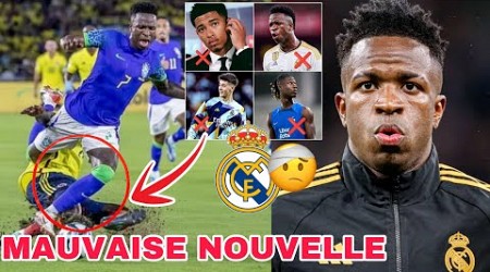 L&#39;HÉCATOMBE continue au Real Madrid, VINICIUS se blésse à son tour : La Ligue 1 se réconcilie avec