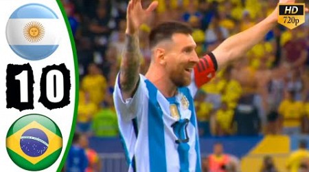 Argentina vs Brazil 1-0 Highlights &amp; All Goals 2023 HD 