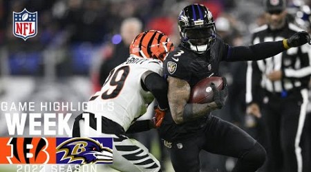 Cincinnati Bengals vs. Baltimore Ravens | 2023 Week 11 Game Highlights