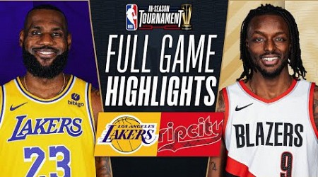 LAKERS at TRAIL BLAZERS | NBA IN-SEASON TOURNAMENT 