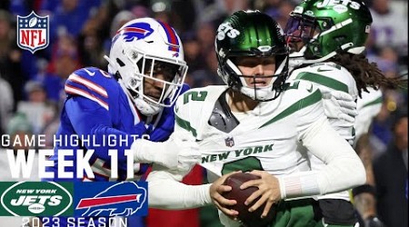 New York Jets vs. Buffalo Bills | 2023 Week 11 Game Highlights