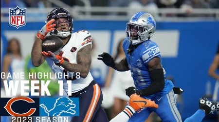 Chicago Bears vs. Detroit Lions | 2023 Week 11 Game Highlights