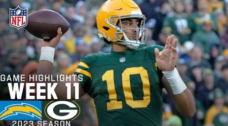 Los Angeles Chargers vs. Green Bay Packers Game Highlights | NFL 2023 Week 11