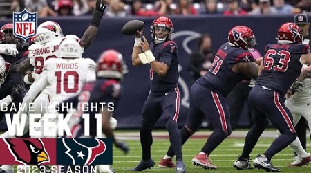 Arizona Cardinals vs. Houston Texans | 2023 Week 11 Game Highlights