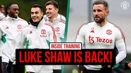 Luke Shaw IS BACK Ahead Of Everton! | INSIDE TRAINING