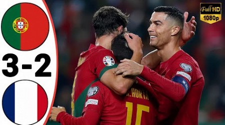 Portugal vs France 3-2 | Ronaldo Brace EURO Qualifiers Highlights &amp; All Goals | Portugal Tadi Malam