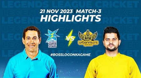 Suresh Raina Roaring in Legends League Cricket | Highlights Match | Southern VS Urbanrisers | Match3