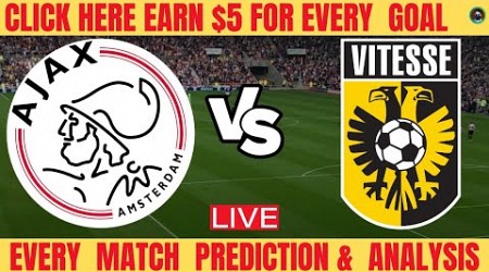 Ajax vs Vitesse Live | Eredivisie 2023 | Full Match Today