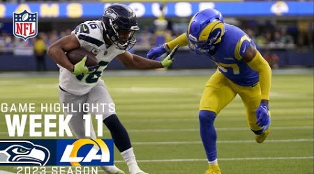 Seattle Seahawks vs. Los Angeles Rams | 2023 Week 11 Game Highlights