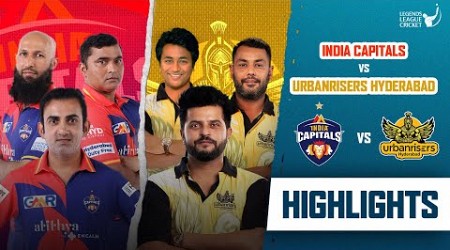 Raina - Gambhir rivalry | Match Highlights | Urbanrisers VS Capitals | Legends League Cricket 2023