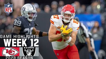 Kansas City Chiefs vs. Las Vegas Raiders Game Highlights | NFL 2023 Week 12