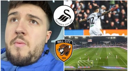 SWANS BOTTLE 2-0 HALF TIME LEAD!|SWANSEA 2-2 HULL|MATCHDAY VLOG #19