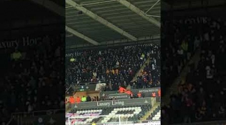 HULL CITY FANS CELEBRATE JADEN PHILOGENE-BIDANCE GOAL V SWANSEA #championship #swanseacity #hullcity