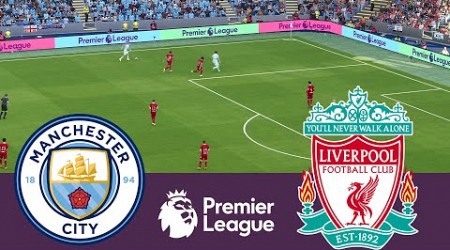 Manchester City vs Liverpool 1-1 2023/2024 - Simulation Video Games pes 2021