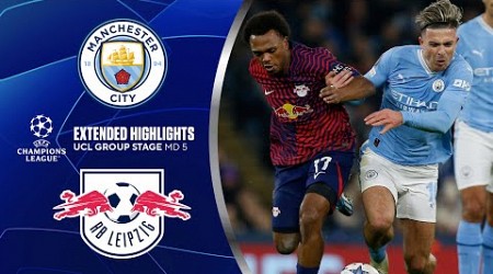 Man. City vs. RB Leipzig: Extended Highlights | UCL Group Stage MD 5 | CBS Sports Golazo