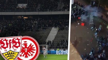 Frankfurt - Stuttgart: Auseinandersetzung zwischen Polizei und Eintracht-Ultras