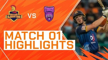 2023 Abu Dhabi T10, Match 1 Highlights: Deccan Gladiators vs New York Strikers | Season 7