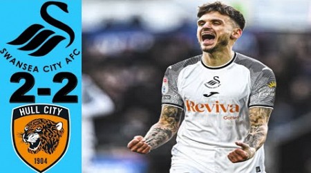 Swansea City vs Hull City 2-2 Highlights - EFL Championship 2023/2024