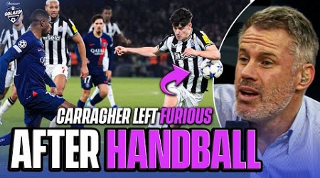 Jamie Carragher FURIOUS with handball rule after Newcastle draw! | UCL Today | CBS Sports Golazo