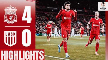 Diaz, Gakpo and Salah secure Europa League knockout qualification | Liverpool 4-0 LASK | Highlights