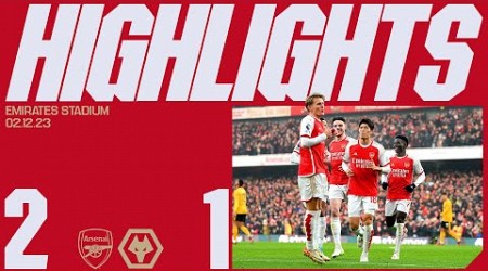 HIGHLIGHTS | Arsenal vs Wolverhampton Wanderers (2-1) | Saka and Odegaard give us all three points!