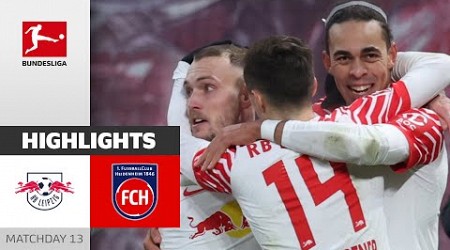 Close Home Win | RB Leipzig - 1. FC Heidenheim 2-1 | Highlights | Matchday 13 – Bundesliga 2023/24