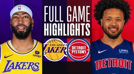 LAKERS at PISTONS | FULL GAME HIGHLIGHTS | November 29, 2023