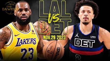 Los Angeles Lakers vs Detroit Pistons Full Game Highlights | Nov 29, 2023 | FreeDawkins